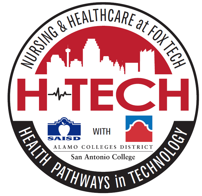 This image is the H-Tech Nursing and Healthcare logo at Fox Tech.